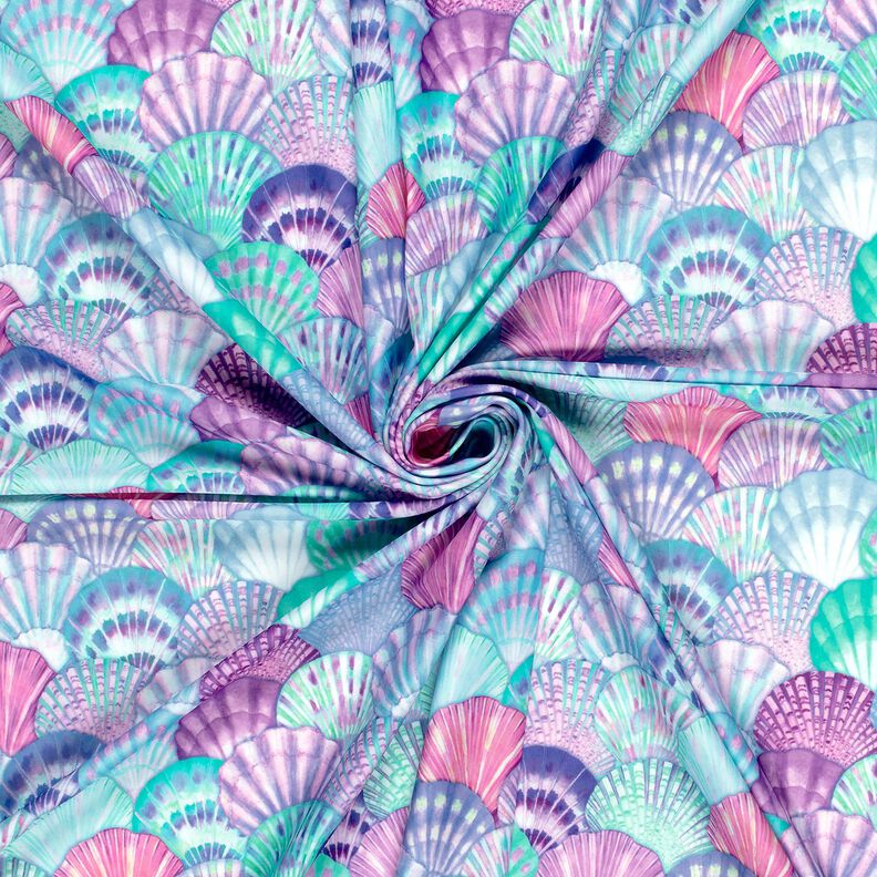 Badpakstof UPF50 Schaaldieren – aquablauw/blauwlila,  image number 3