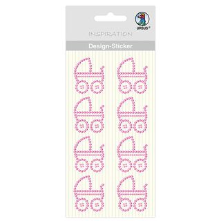 Designsticker Baby Girl [ 8 Stuk ] – roze, 