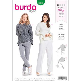 Top, Burda 6366 | 34 - 44, 