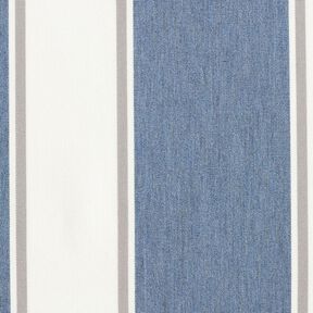 Outdoorstof Canvas Fijne strepen – ecru/blauwgrijs, 