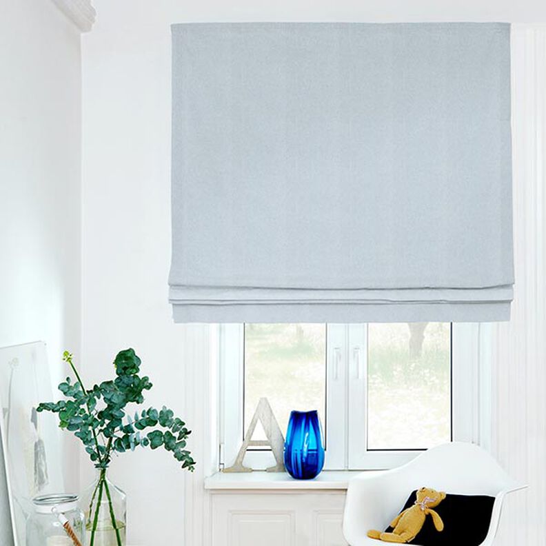 Decostof half panama Chambray gerecycled – lichtblauw/natuur,  image number 5