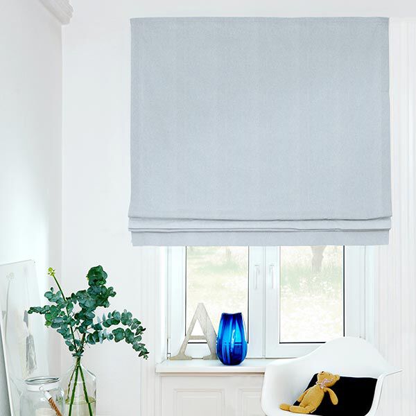 Decostof half panama Chambray gerecycled – lichtblauw/natuur,  image number 5