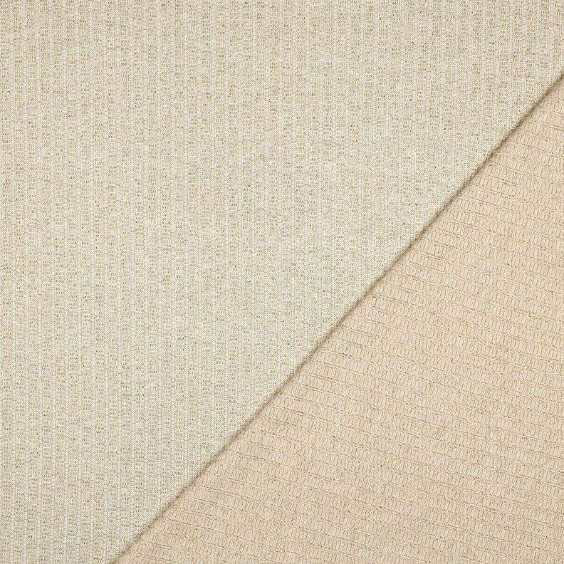 Gebreide tricot Lurex – ecru/goud metallic, image number 3