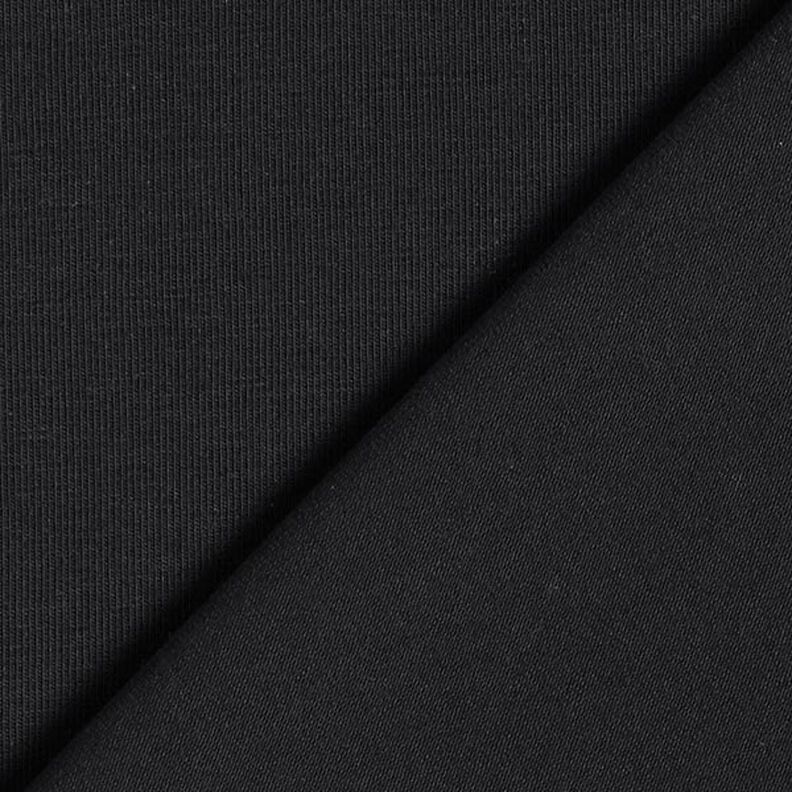 GOTS Katoenjersey | Tula – zwart,  image number 3