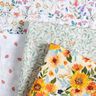Mousseline/dubbel gehaakte stoffen Zonnebloem weide Digitaal printen | Poppy Fabrics – creme,  thumbnail number 5