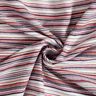 Grove linnen stof kleurrijke strepen – wit/marineblauw,  thumbnail number 3