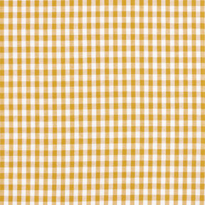 Katoenen stof Vichy ruit 0,5 cm – mosterd/wit, 
