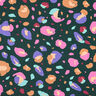 GOTS Katoenjersey Animal | Nerida Hansen – donkergroen/perzik sinaasappel,  thumbnail number 1