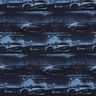 Katoenjersey Raceauto Digitaal printen – zwart blauw,  thumbnail number 1