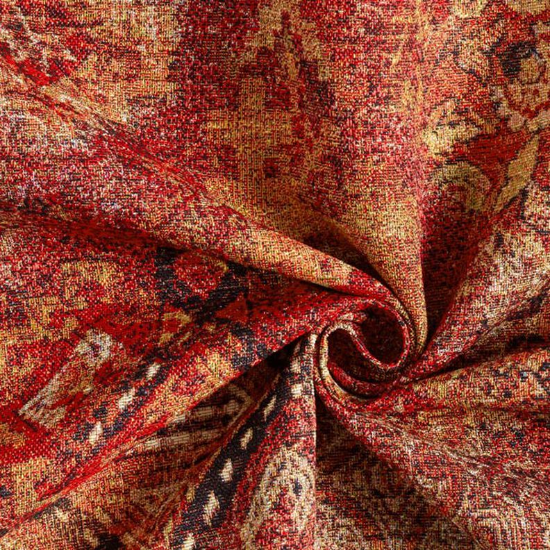 Decostof Gobelin geweven tapijt – terracotta/vuurrood,  image number 5