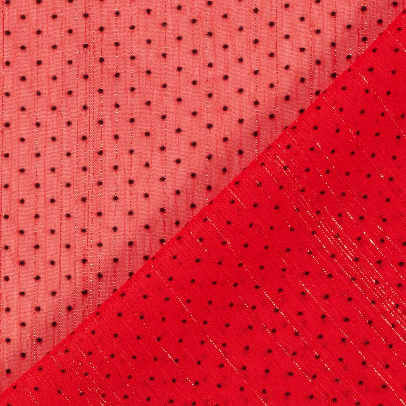 Chiffon glitterstrepen en stippen – rood, image number 4