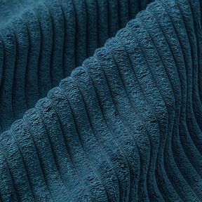 Bekledingsstof zacht corduroy – nachtblauw, 