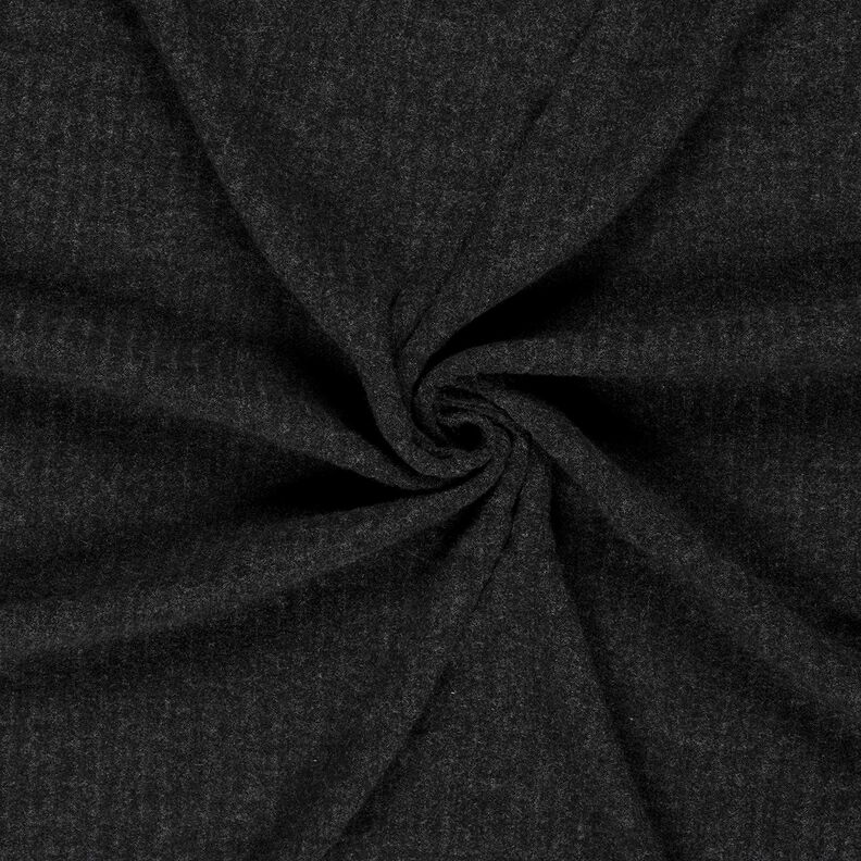 Superzachte ribgebreid effen – zwart, image number 3