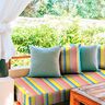Outdoorstof Canvas Strepen – zalm/mosterd,  thumbnail number 8