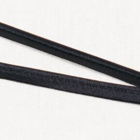 Satijn Paspelband [10 mm] – zwart, 