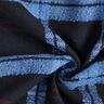 Mantelstof geruit lussen – zwart/blauw,  thumbnail number 3