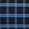 Mantelstof geruit lussen – zwart/blauw,  thumbnail number 1