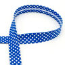Biasband Stippen [18 mm] – koningsblauw,  thumbnail number 1