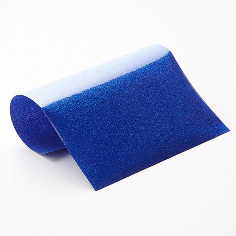Flexfolie glitter Din A4 – koningsblauw,  image number 1