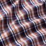 Overhemdstof klassieke ruit – marineblauw/koper,  thumbnail number 2