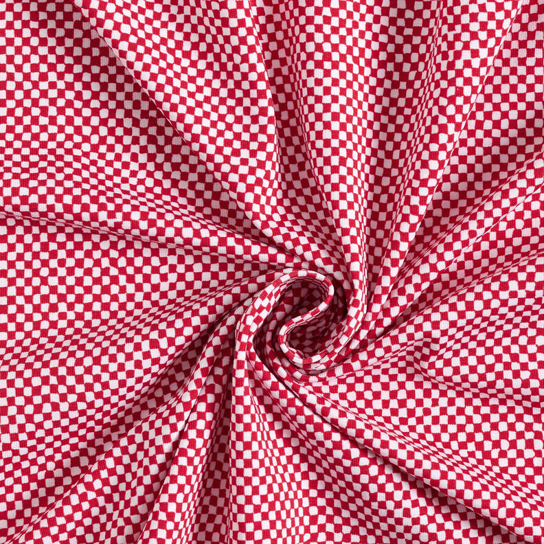 GOTS Katoenjersey Mini geruit | TCC x LOOKS by Wolfgang Joop – rood/wit,  image number 5