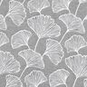 Decostof Jacquard grote ginkgo &ndash; graniet/ivoor,  thumbnail number 1