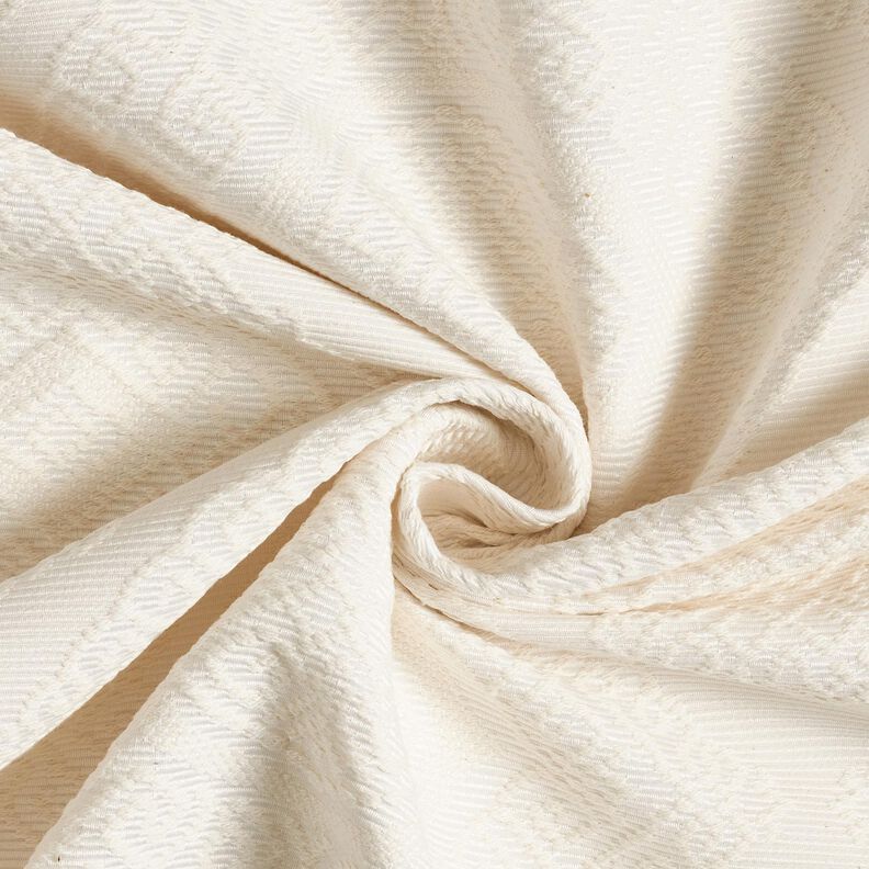 Decostof Jacquard decoratieve diamanten 275 cm – ecru, image number 3