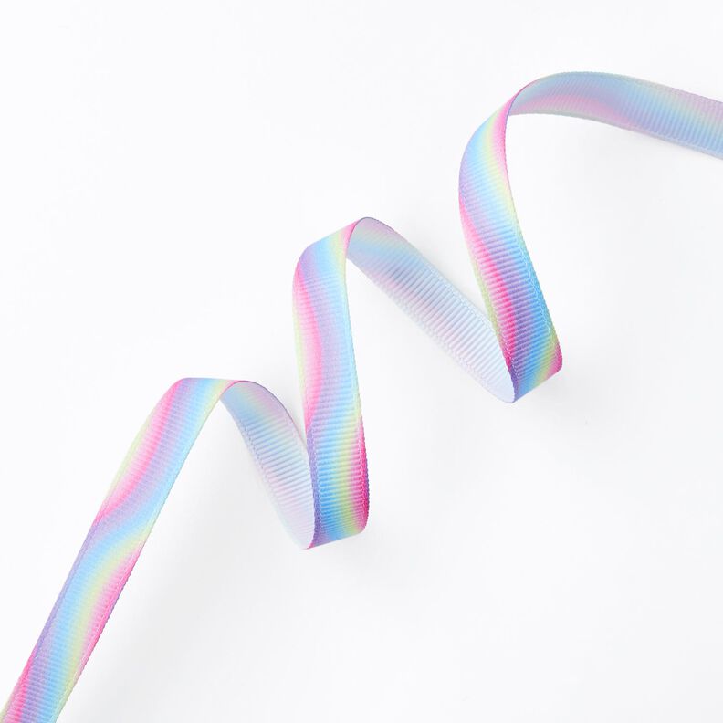 Grosgrain lint regenboog pastel [Ø 25 mm] – lila,  image number 1