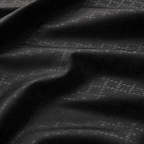 Voeringstof Jacquard Ruiten – zwart, 