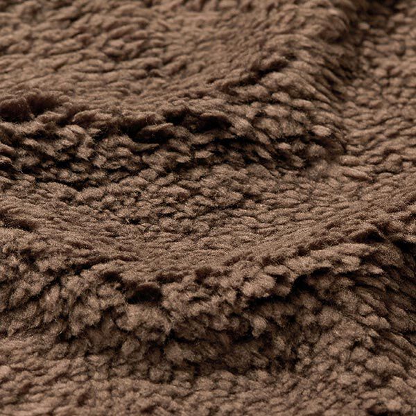 Nepbont Teddy stof – chocolade,  image number 2