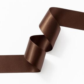 Satijnband [25 mm] &ndash; donkerbruin, 