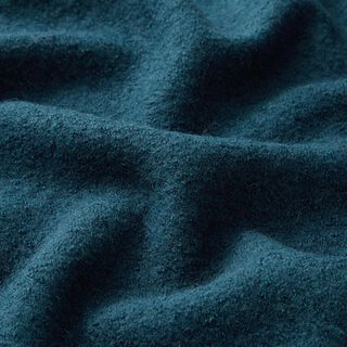 Lichtgewicht gebreide stof van een viscose- en wolmix – oceaanblauw, 