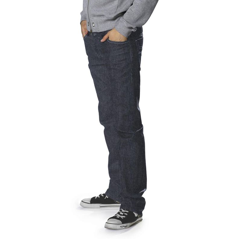 Stretch denim katoenmix medium – zwart blauw,  image number 7