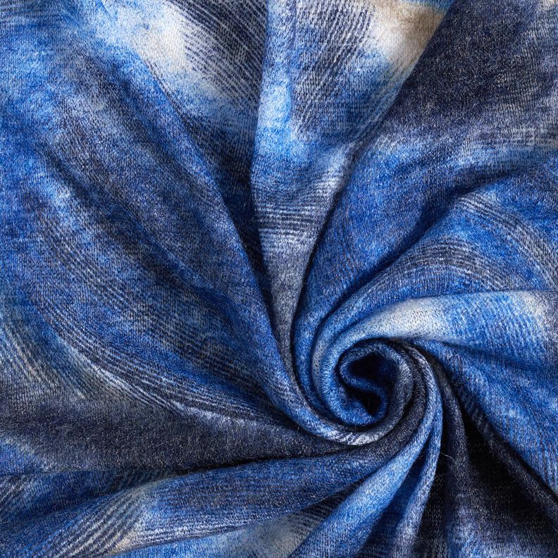 Fijngebreide batik opgeruwd – marineblauw/nachtblauw,  image number 3