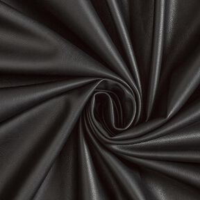 Imitatieleer met velours achterkant  – zwart, 