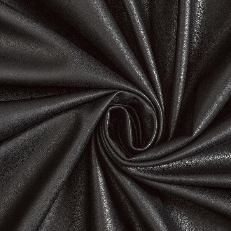Imitatieleer met velours achterkant  – zwart,  image number 1