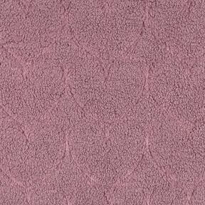 Nepbont Hartenmotief | Poppy Fabrics – donker oudroze, 