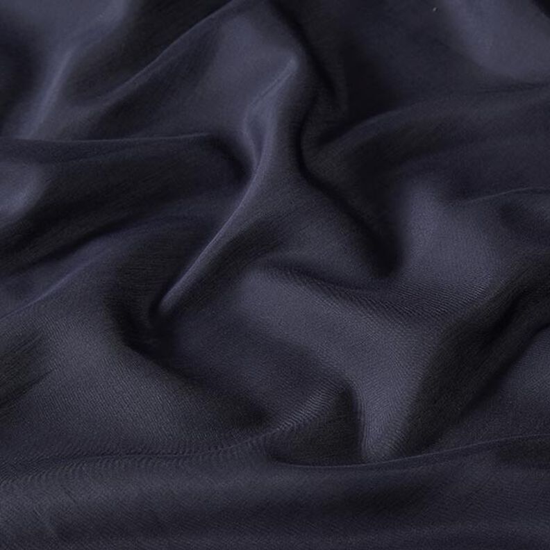 Superlicht katoen-zijdeweefsel Voile – marineblauw,  image number 2