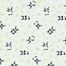 Katoenen stof Cretonne knuffelige panda – groen,  thumbnail number 1
