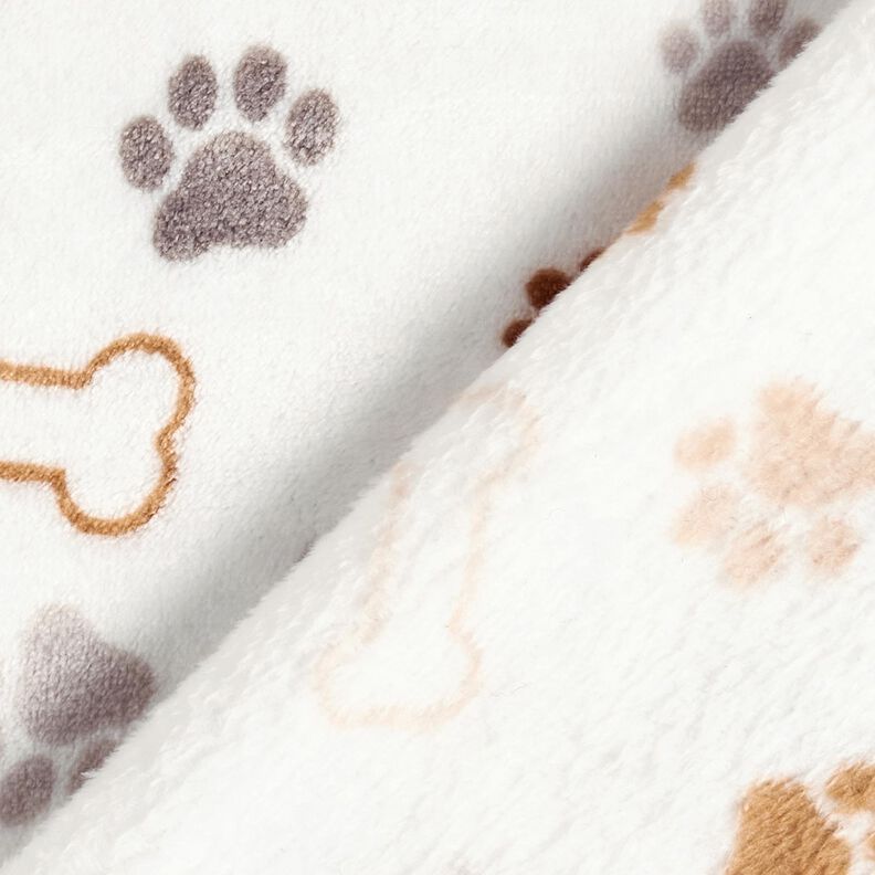 Gezellige fleece Poten en botten – ivoor/donkertaupe,  image number 4