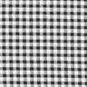 Seersucker grote vuchyruiten – wit/zwart,  thumbnail number 1