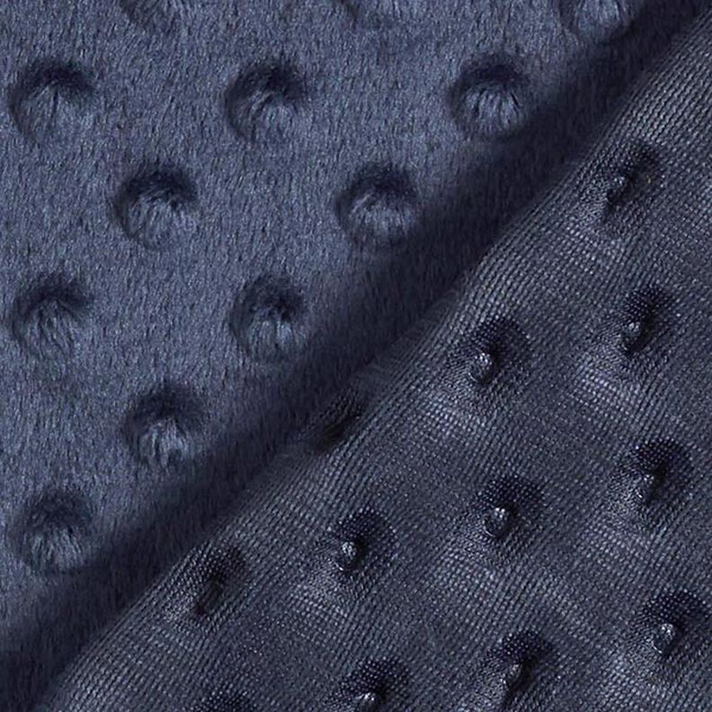 Gezellige fleece reliëfpunten – marineblauw,  image number 4