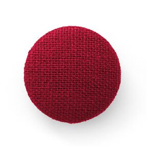 Beklede knoop, linnen medium – donkerrood, 