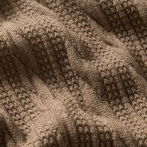 Tricot Cloqué Kabelsteekpatroon – duingeel, 