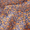 Chiffon Millefleurs – indigo/oranje,  thumbnail number 2