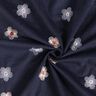 Geborduurde bloemen van babycord – nachtblauw,  thumbnail number 3