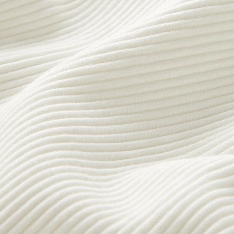 Ottomaanse ribjersey effen – wit,  image number 3