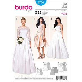 Bruidsjurk / Corsagejurk / Rok, Burda 6776, 