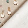 Katoenjersey Kabouters in de sneeuw – amandel,  thumbnail number 4