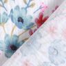 Mousseline/dubbel gehaakte stoffen Lentebloemen met tulpen – wit/oranje,  thumbnail number 4